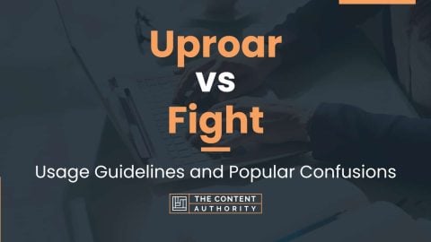 Uproar vs Fight: Usage Guidelines and Popular Confusions