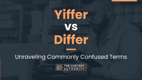 Yiffer vs Differ: Unraveling Commonly Confused Terms