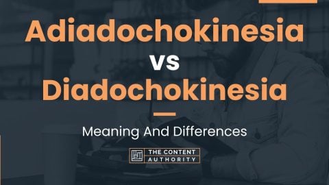 Adiadochokinesia vs Diadochokinesia: Meaning And Differences