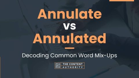 Annulate vs Annulated: Decoding Common Word Mix-Ups