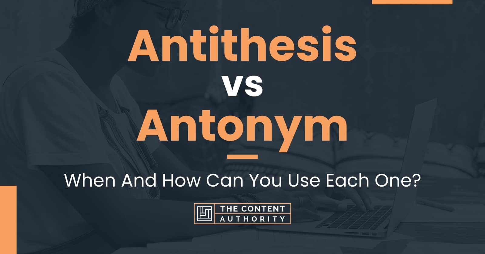 definition of antithesis antonym