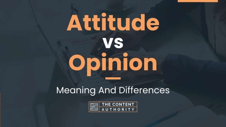 Attitude vs Opinion: Meaning And Differences