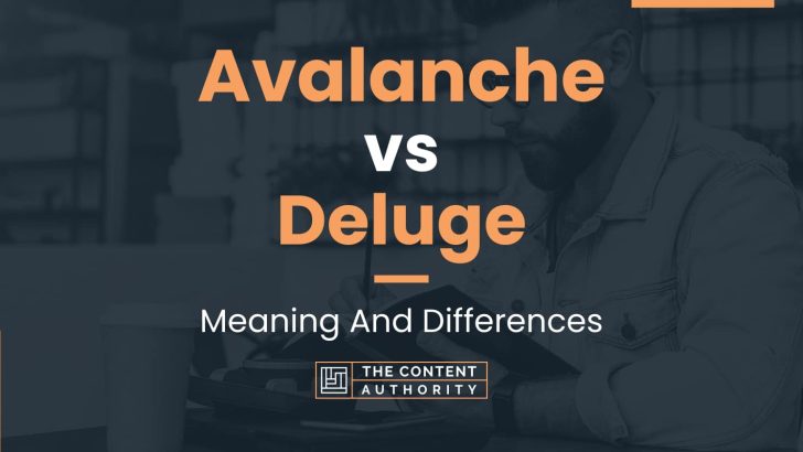 Avalanche vs Deluge: Meaning And Differences