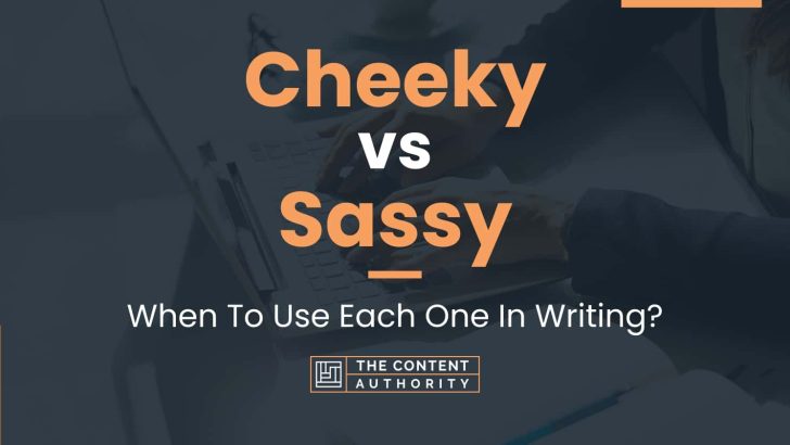 Cheeky vs Sassy: When To Use Each One In Writing?