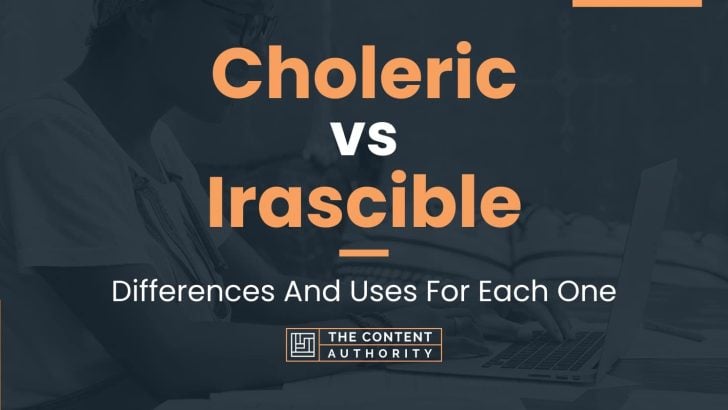 Choleric vs Irascible: Differences And Uses For Each One