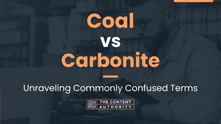 Coal vs Carbonite: Unraveling Commonly Confused Terms