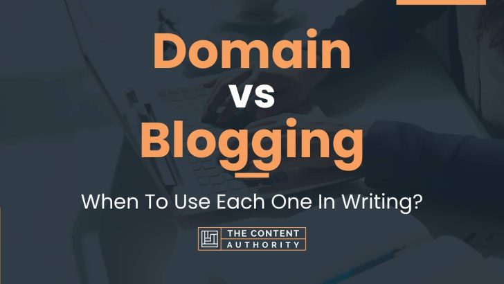domain vs blogging