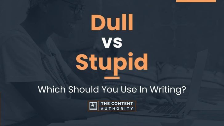 Dull vs Stupid: Which Should You Use In Writing?