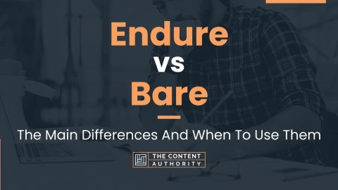 Endure vs Bare: The Main Differences And When To Use Them