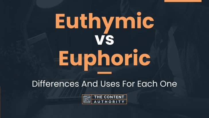 Euthymic vs Euphoric: Differences And Uses For Each One