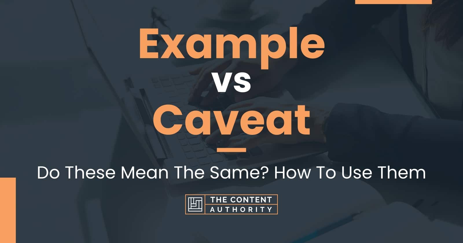 Example vs Caveat Do These Mean The Same? How To Use Them