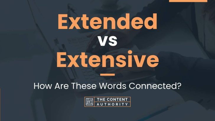 Extended vs Extensive: How Are These Words Connected?
