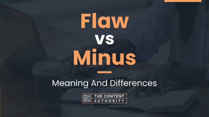 Flaw vs Minus: Meaning And Differences