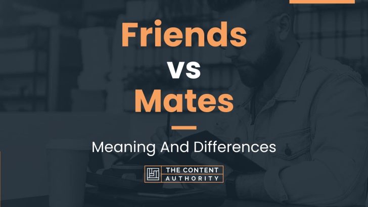 Friends vs Mates: Meaning And Differences
