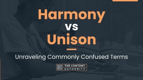 Harmony vs Unison: Unraveling Commonly Confused Terms