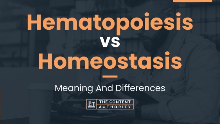 Hematopoiesis vs Homeostasis: Meaning And Differences