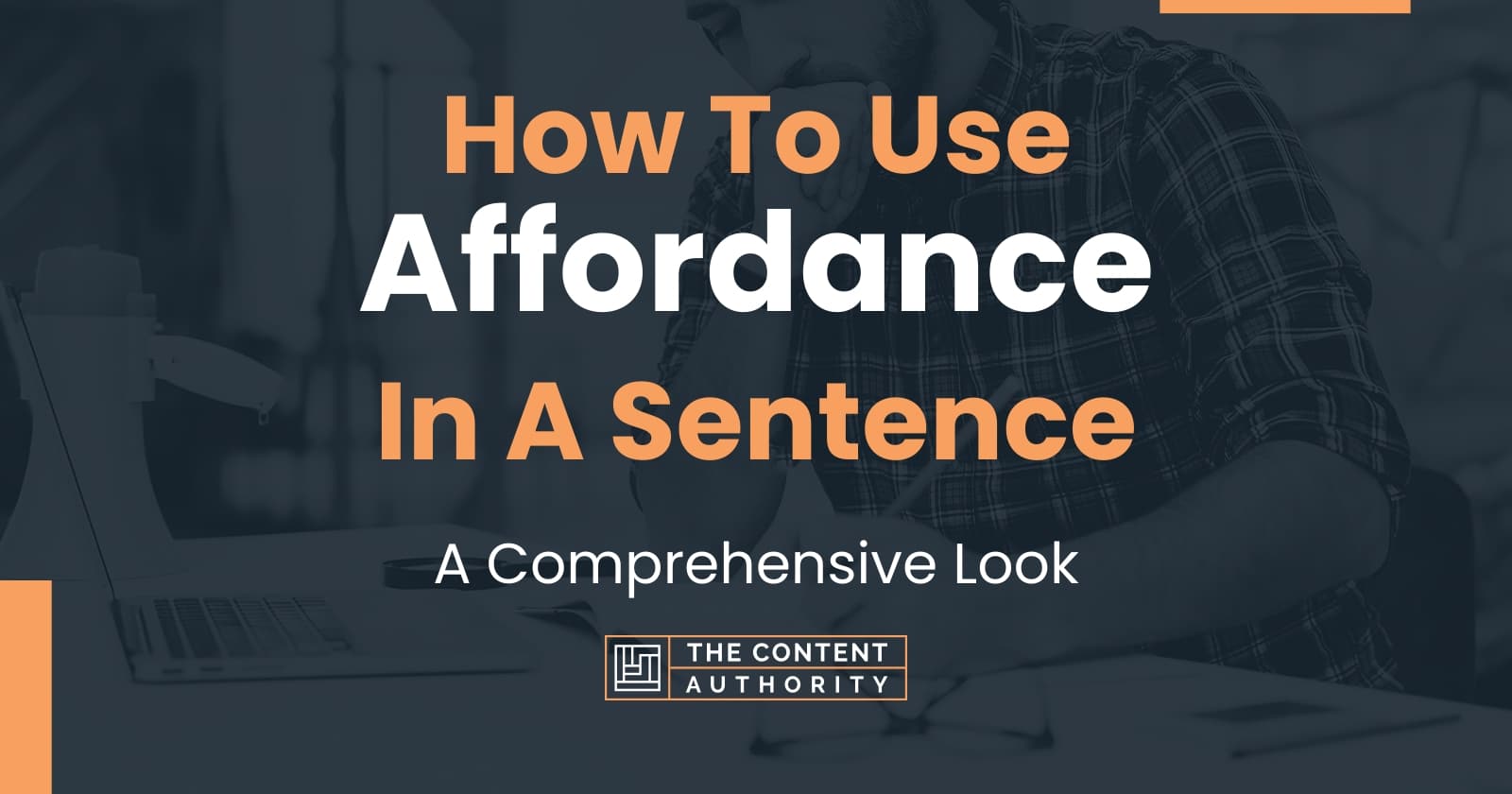 how-to-use-affordance-in-a-sentence-a-comprehensive-look