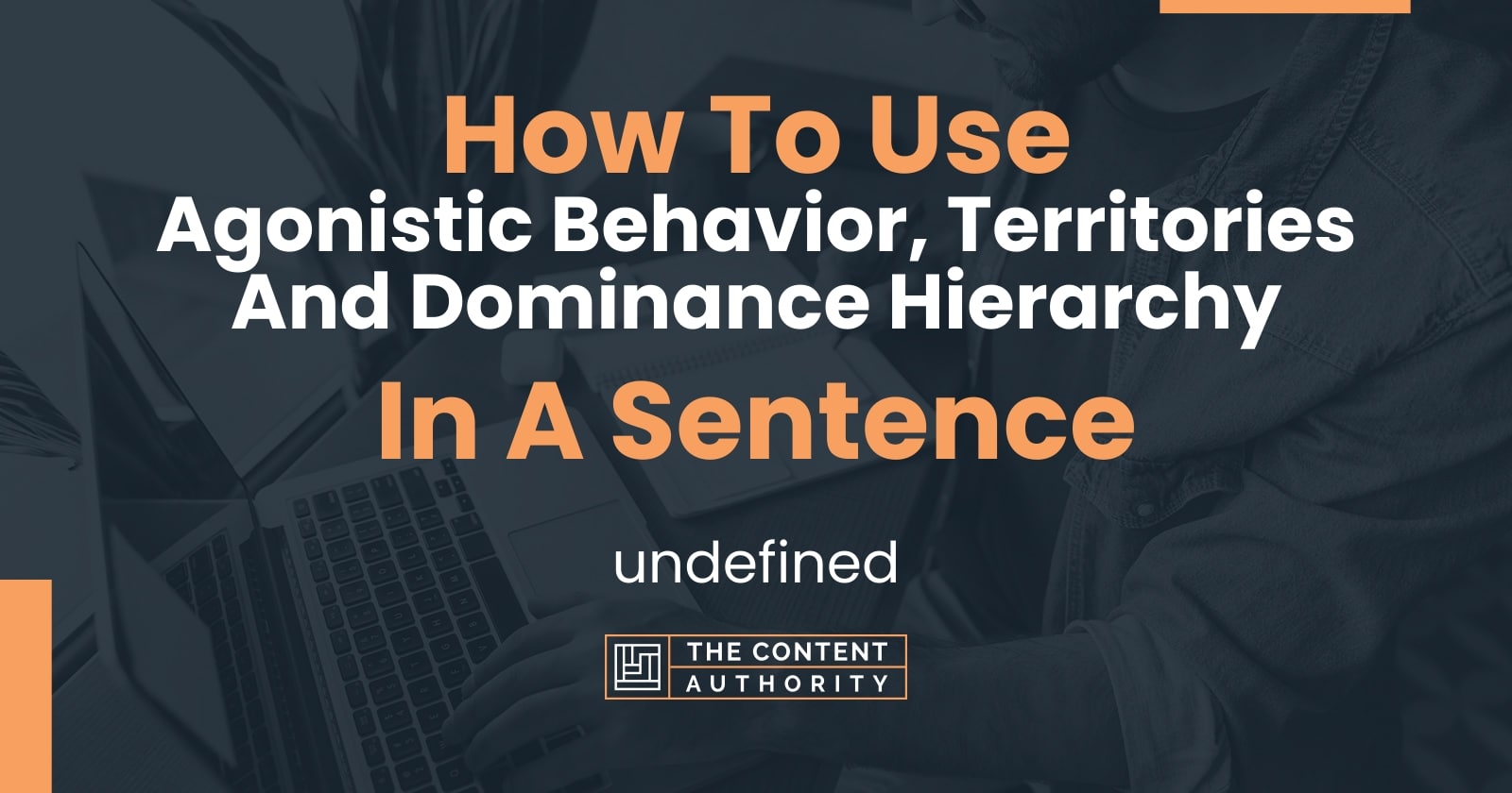 How To Use Agonistic Behavior Territories And Dominance Hierarchy In A Sentence 