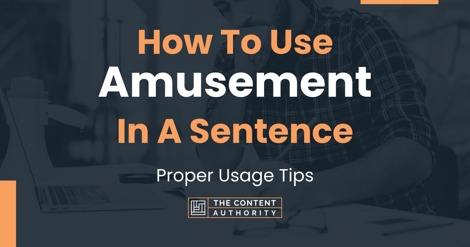 How To Use Amusement In A Sentence Proper Usage Tips