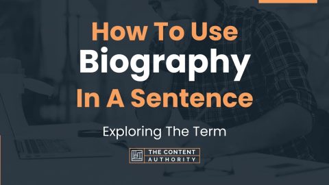 write a sentence using biography
