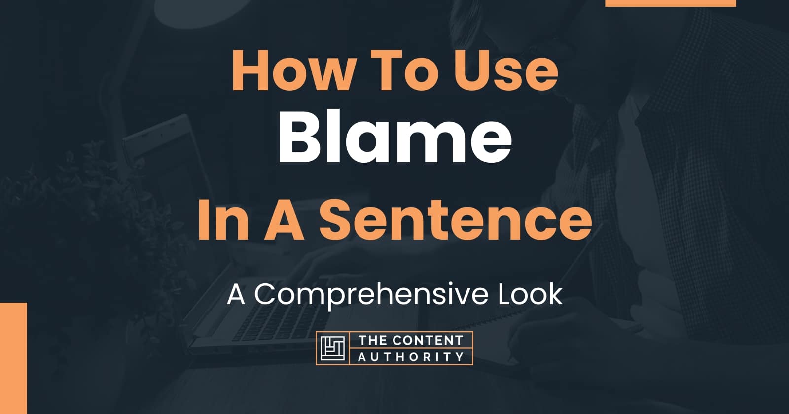 How To Use Blame In A Sentence A Comprehensive Look