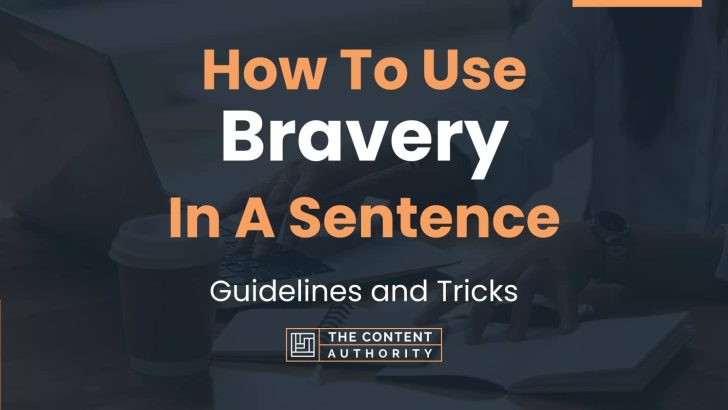 Sample Sentence Using The Word Bravery