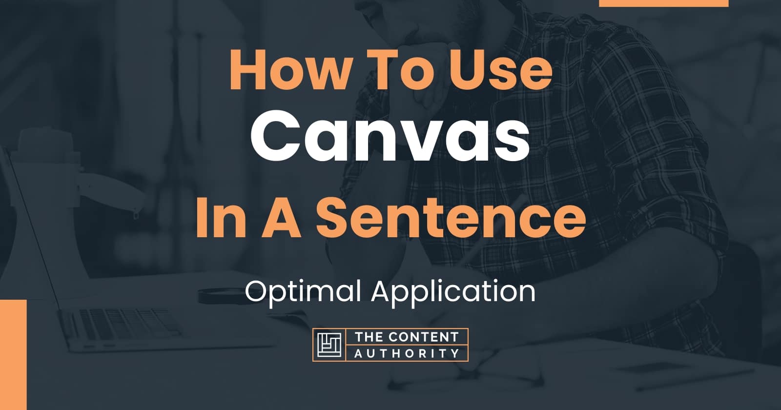 How To Use "Canvas" In A Sentence Optimal Application