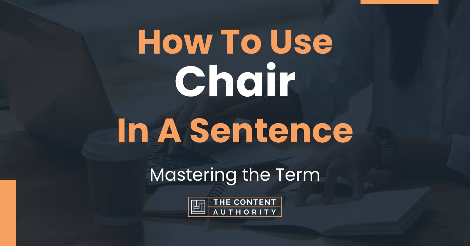 Chair Noun Example Sentence