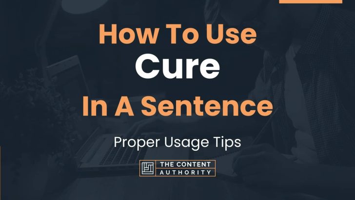 Make Sentence With Cure