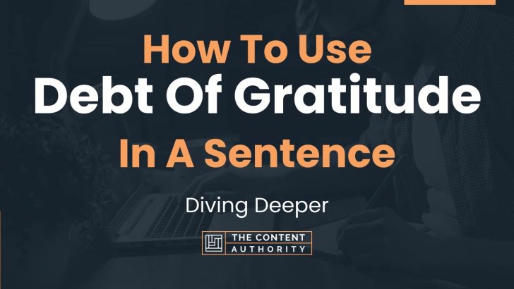 debt of gratitude essay