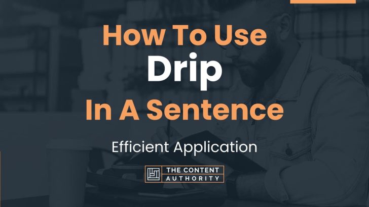 how-to-use-drip-in-a-sentence-efficient-application