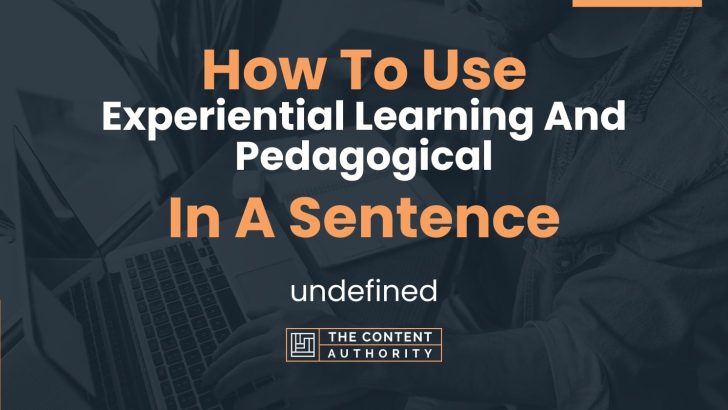 how-to-use-experiential-learning-and-pedagogical-in-a-sentence-undefined