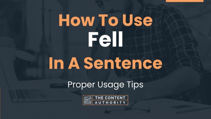 how-to-use-fell-in-a-sentence-proper-usage-tips