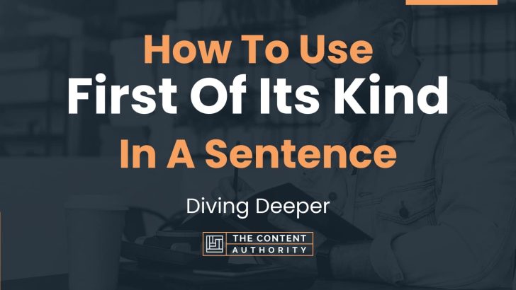 how-to-use-first-of-its-kind-in-a-sentence-diving-deeper