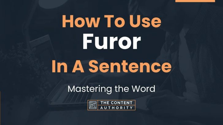 How To Use “Furor” In A Sentence: Mastering the Word