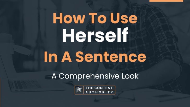 Use Herself In A Sentence