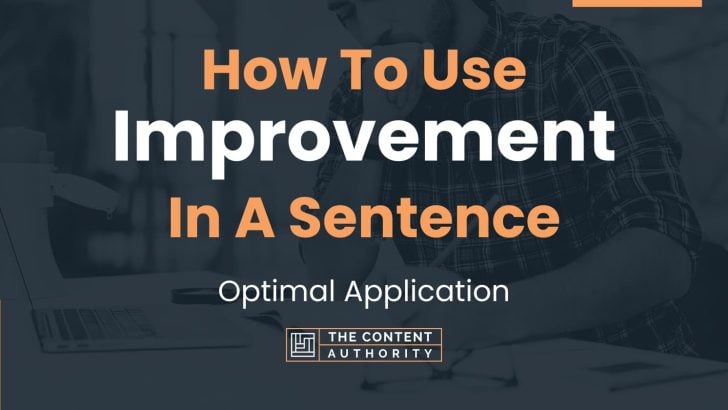 how-to-use-improvement-in-a-sentence-optimal-application