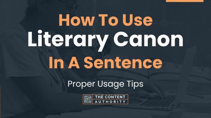 how-to-use-literary-canon-in-a-sentence-proper-usage-tips