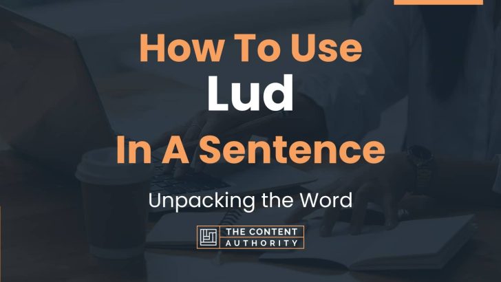 How To Use “Lud” In A Sentence: Unpacking the Word