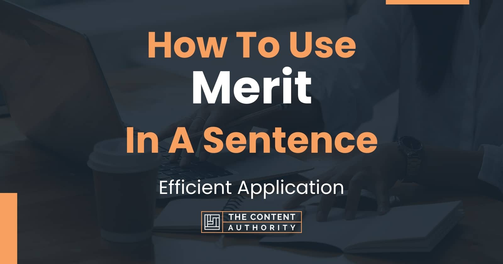 Use Merit In A Sentence