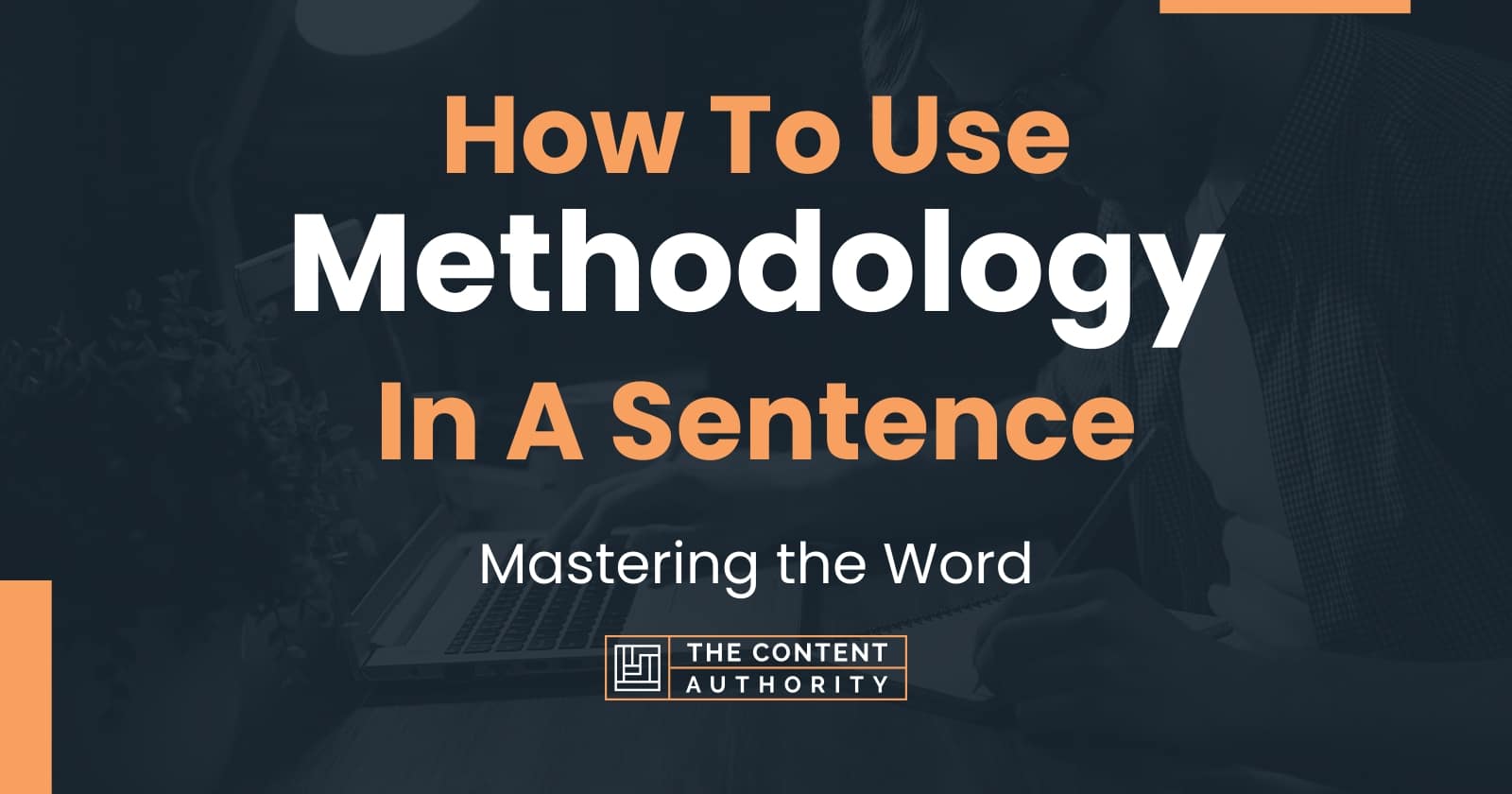 how to use methodology in a sentence