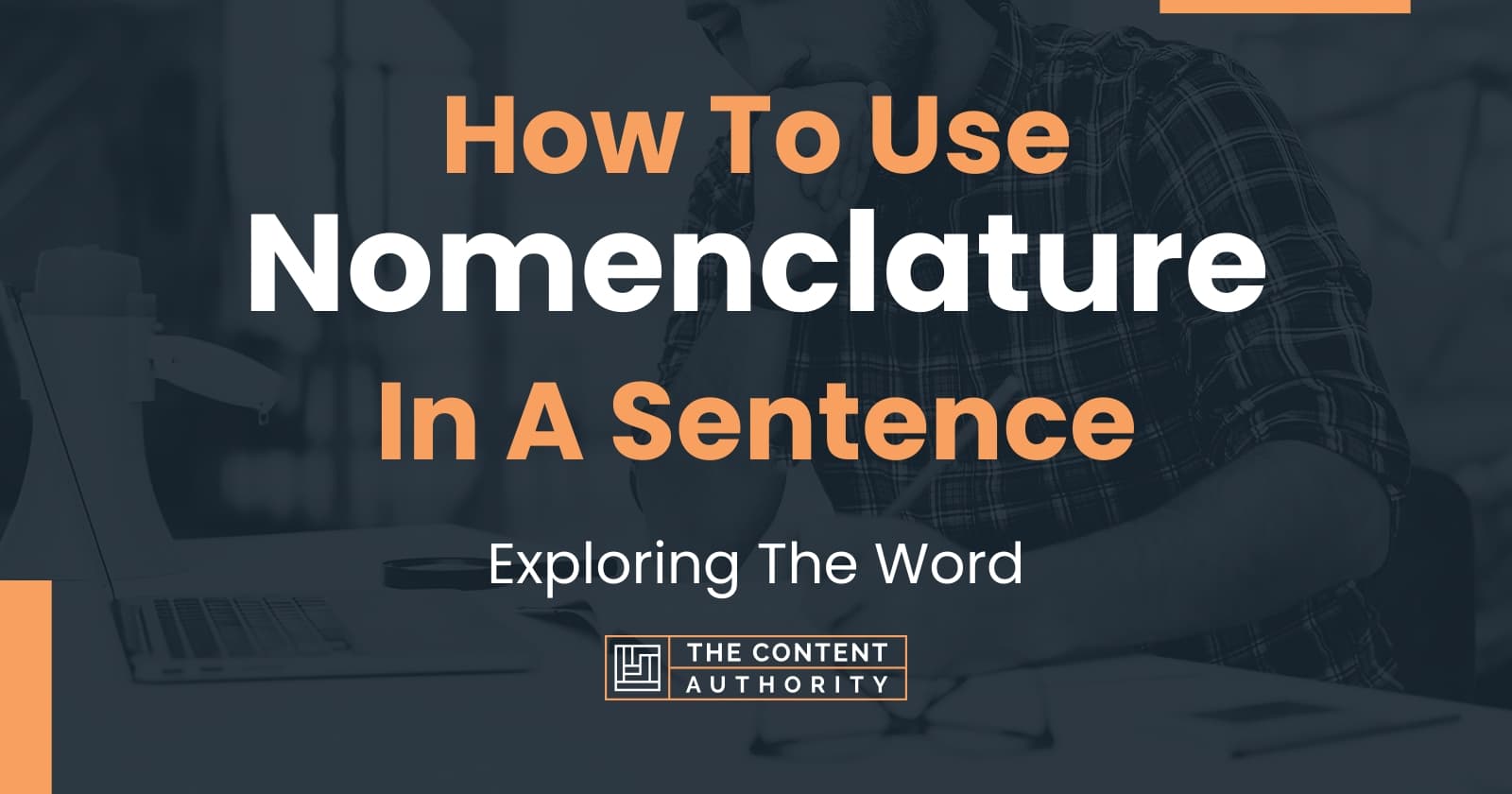 When To Use Nomenclature In A Sentence