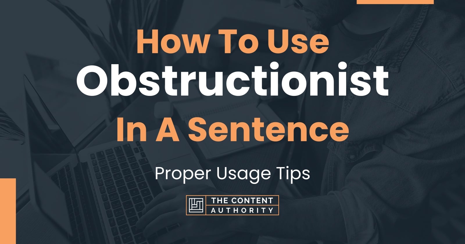 How To Use "Obstructionist" In A Sentence: Proper Usage Tips