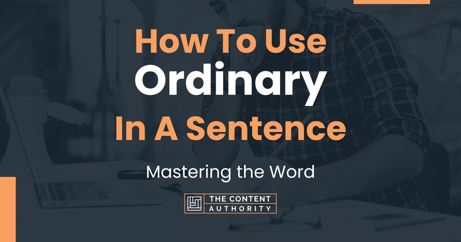 Ordinary In A Sentence