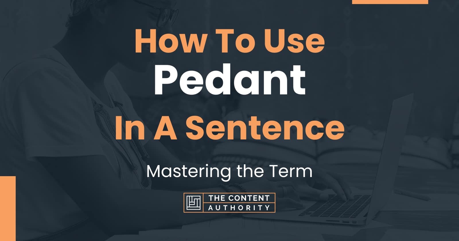 How To Use Pedant In A Sentence 
