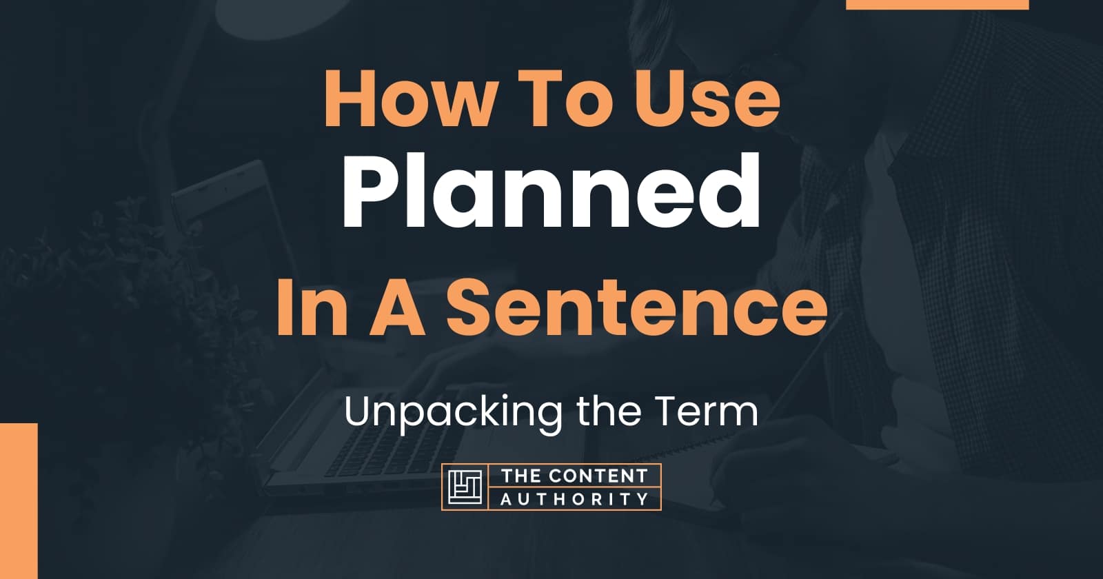 How Do You Use Planned In A Sentence