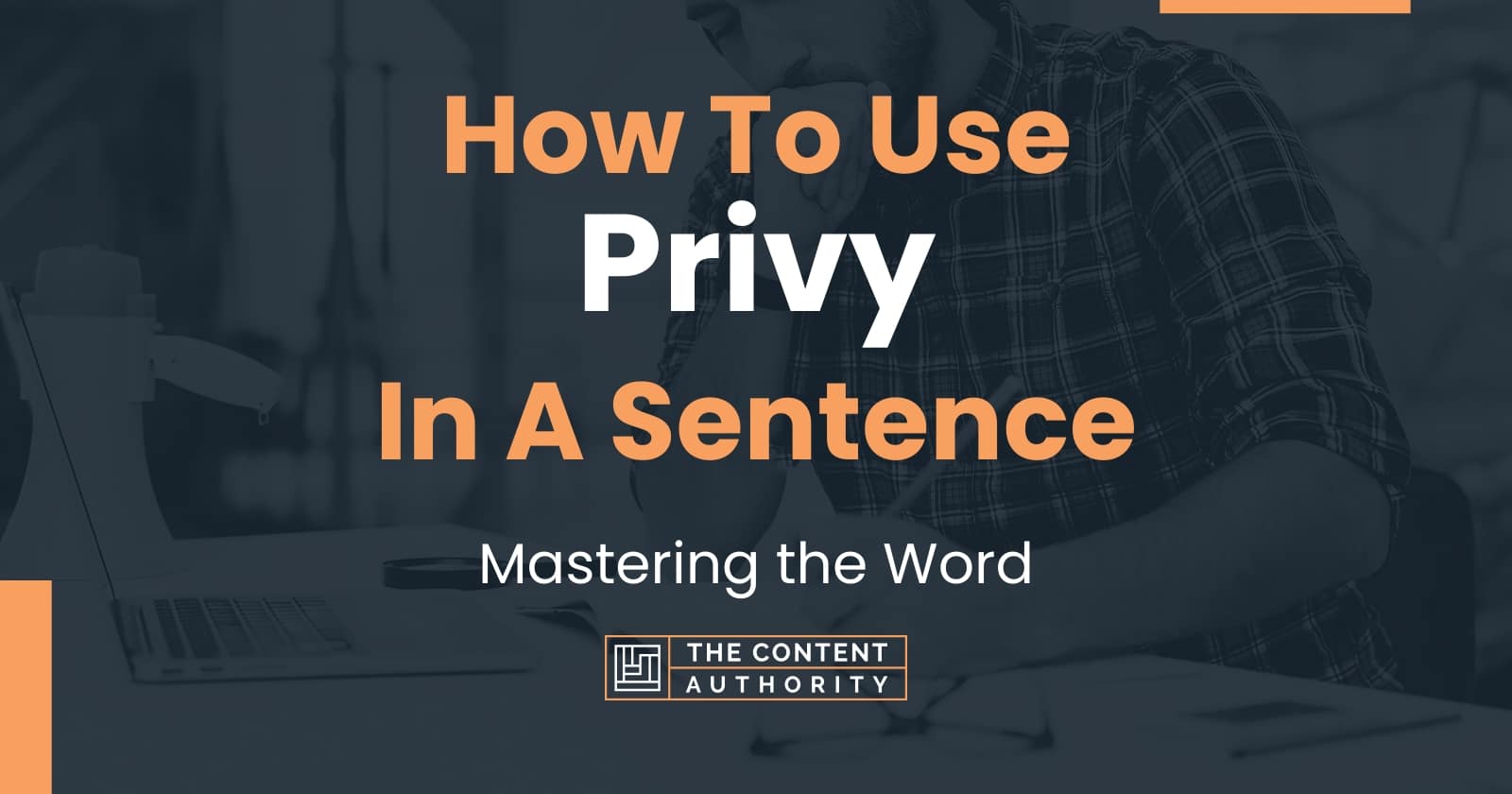 how to use privy in a sentence