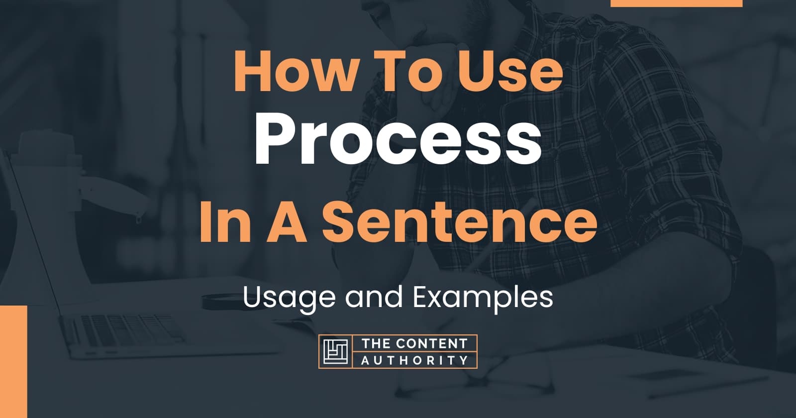 How To Use Process In A Sentence