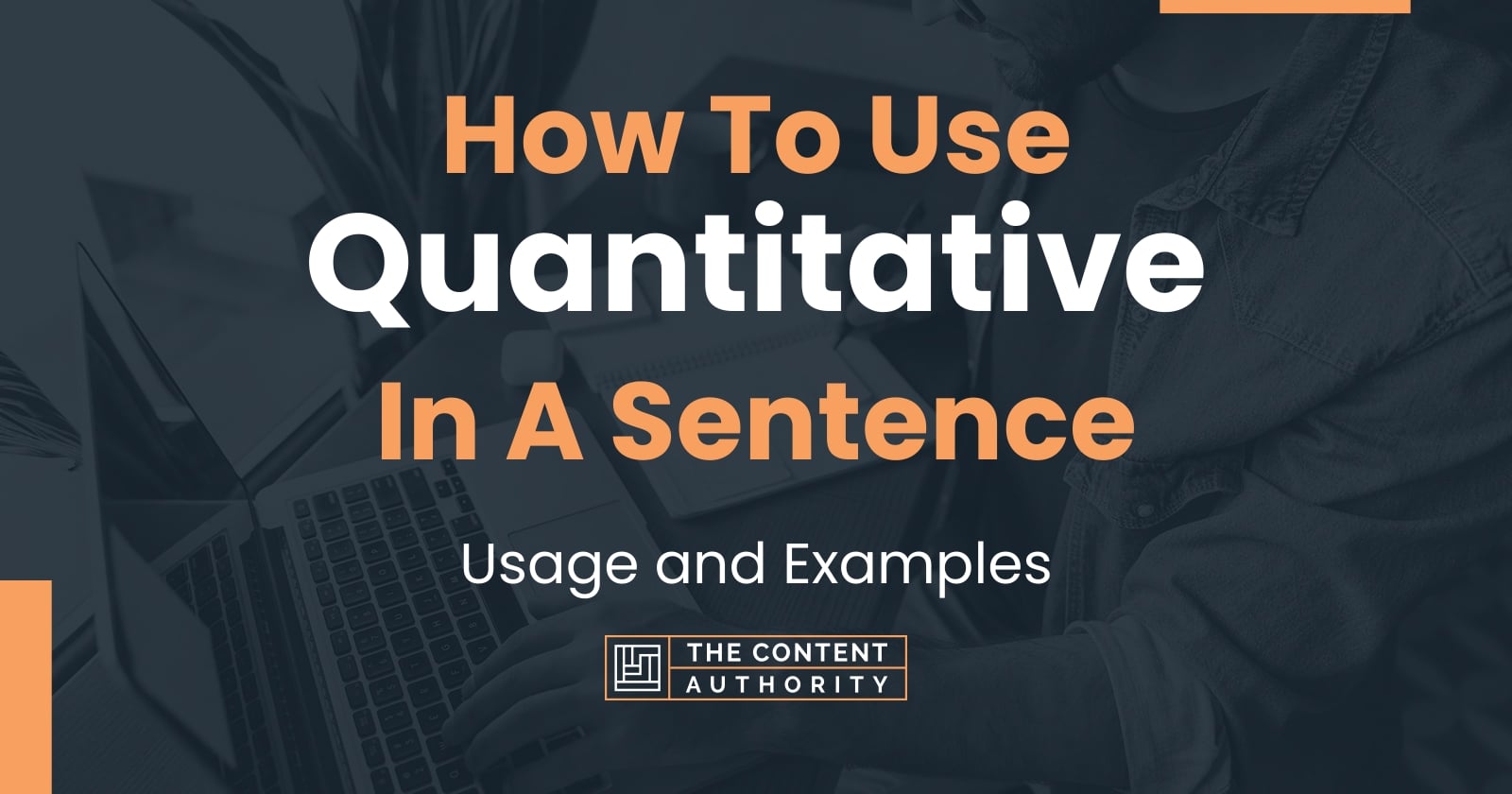 How To Use "Quantitative" In A Sentence Usage and Examples