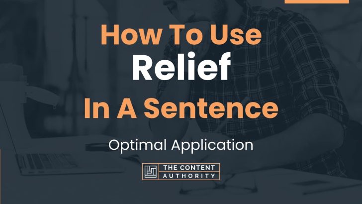 how-to-use-relief-in-a-sentence-optimal-application